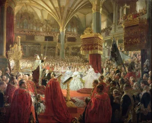 Die Krönung von König Wilhelm I. in Königsberg, ca. 1861-65
